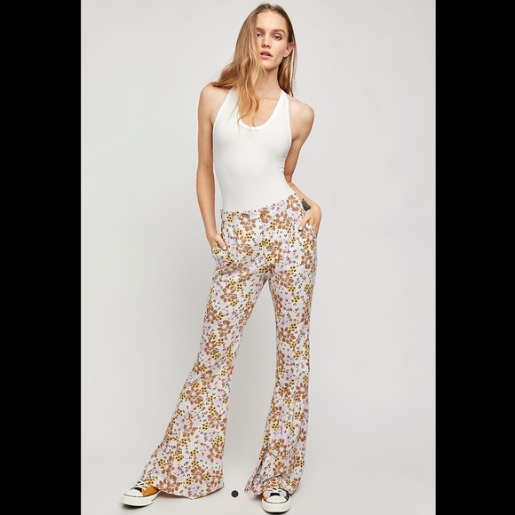 Free People Pants - NWT FP Can't Take My Eyes Off Of You Flare